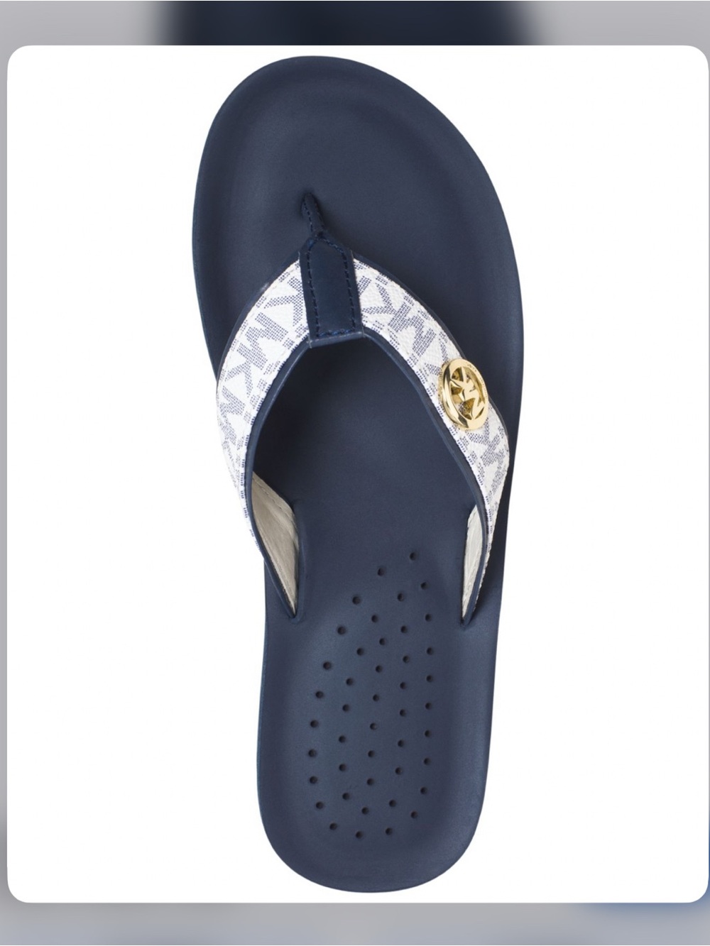 Women's Blue Michael Gage Platform Flip Flops size 9 M